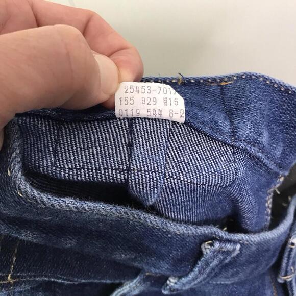 Vintage Levis Jeans Womens 16 Orange Tab Dark Wash 544 High Rise Straight Leg - Picture 3 of 7